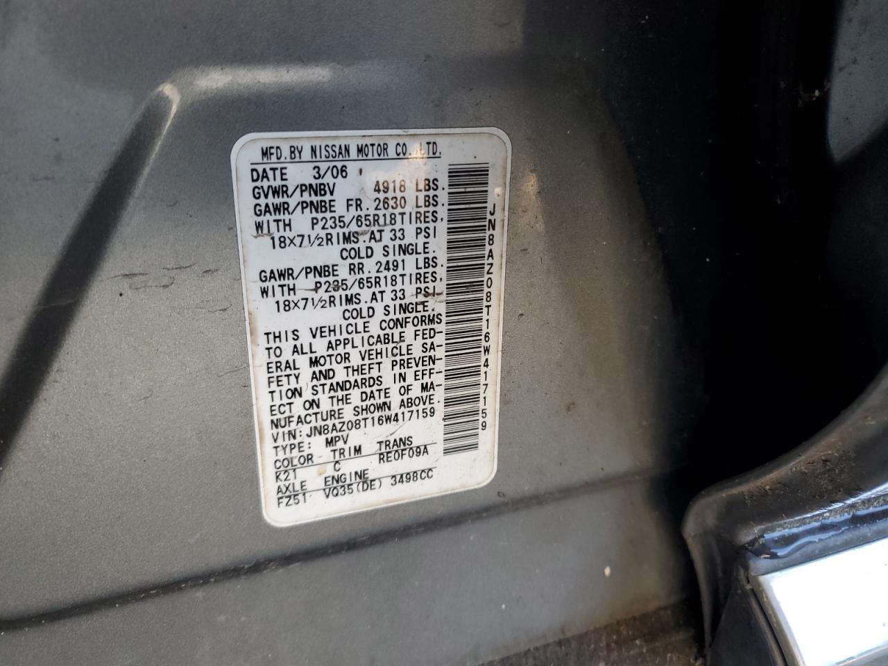 Nissan Murano Sl Image 12