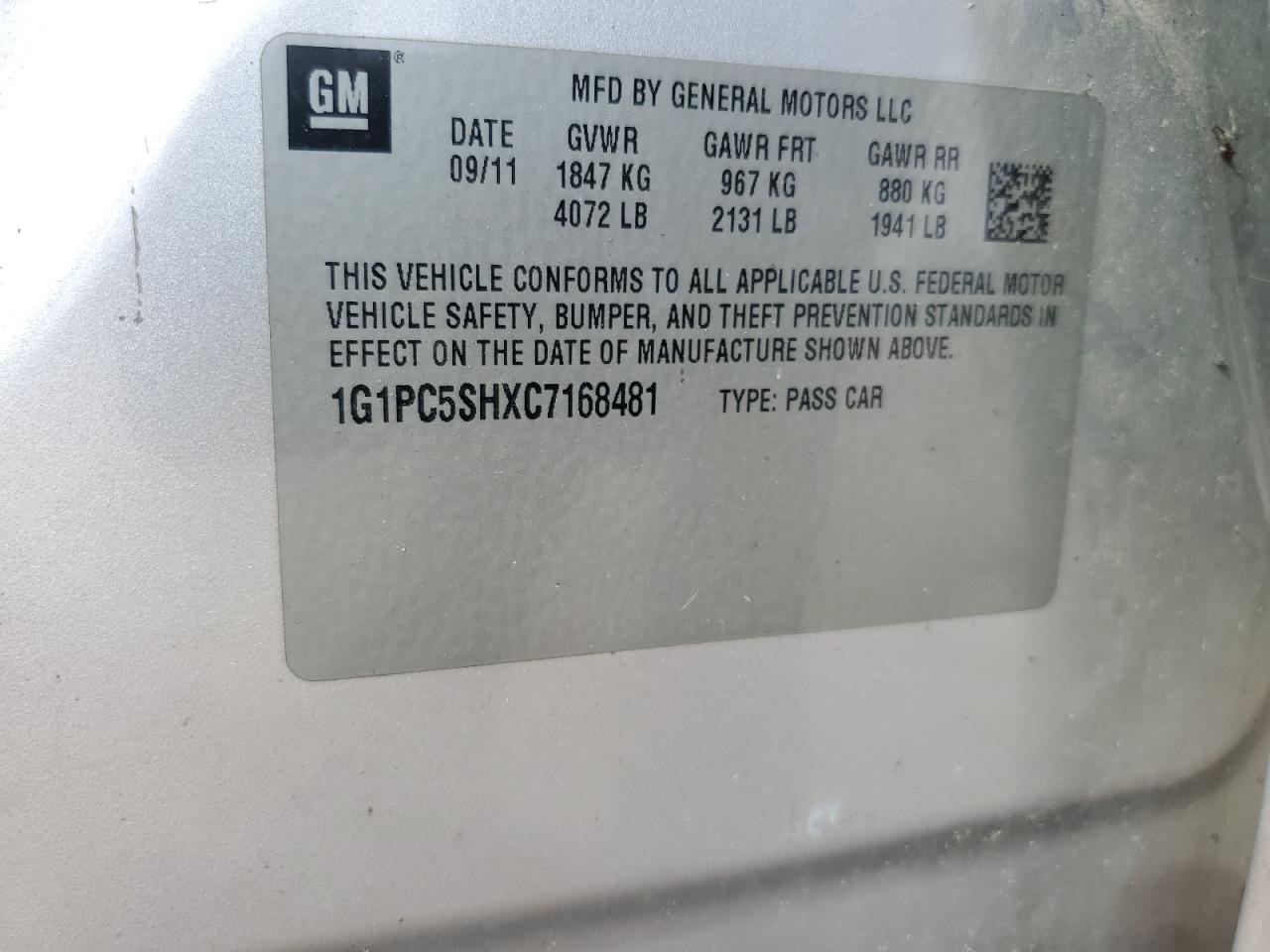 Chev Cruze Ls Image 11