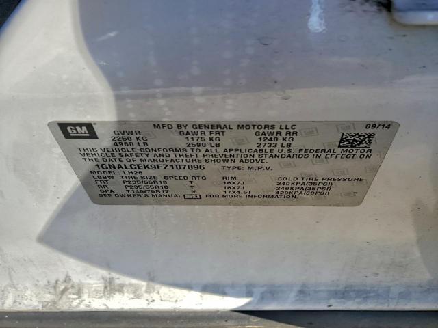 Chevrolet Equinox Lt Image 11