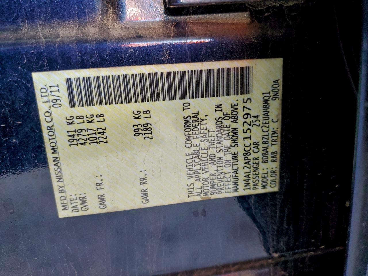 Nissan Altima Base Image 7