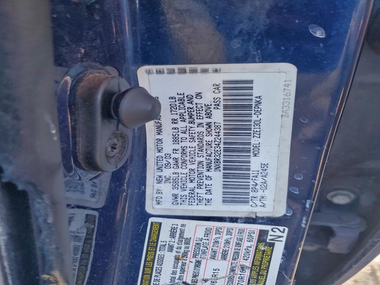 Toyota Corolla Ce Image 4