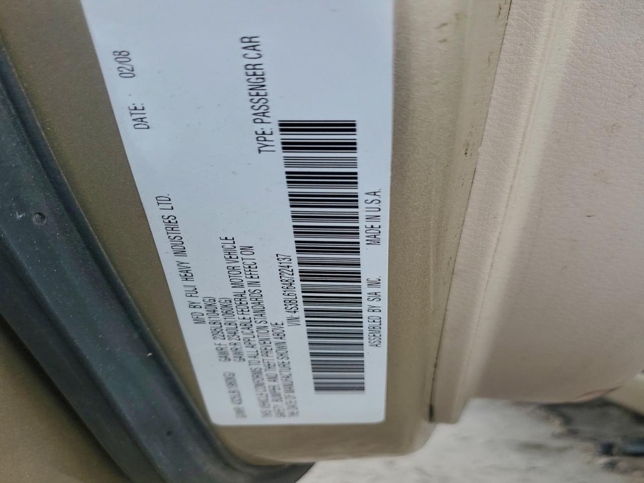 Subaru Legacy 2.5i Image 9