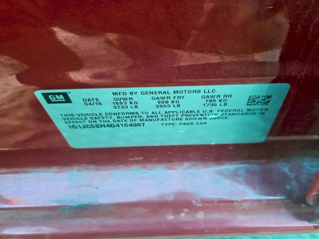 Chevrolet Sonic Lt Image 6